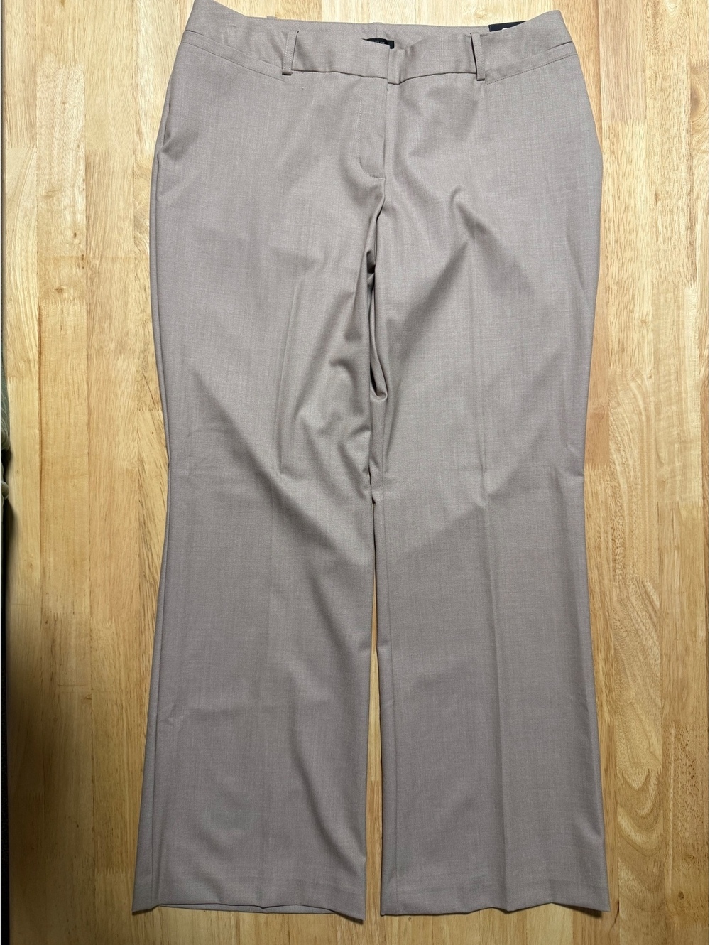 Worthington Women’s 12P Taupe Curvy-Fit Trouser Dress Pants NWT